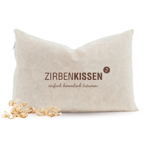 1200 Zirbenkissen Natur 30X20cm Mit Flocken