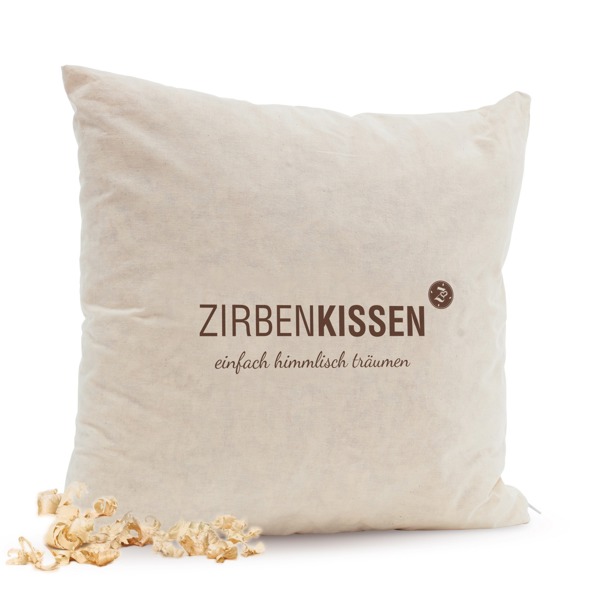 1201 Zirbenkissen Natur 40X40cm Mit Flocken